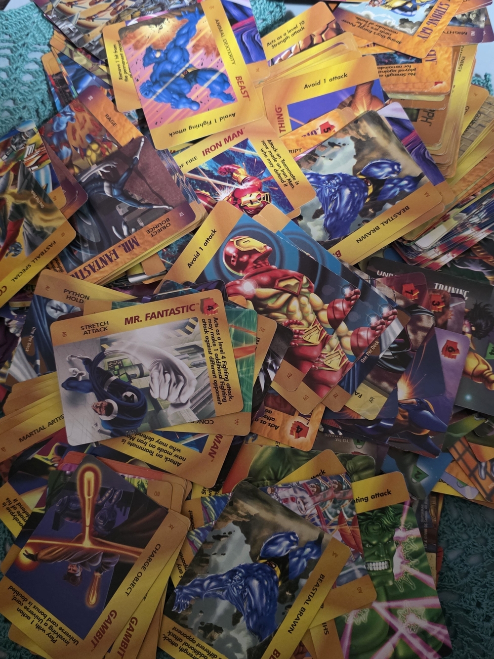 Huge Vintage Marvel & DC Card Lot (~550 Cards) - OverPower CCG + 1990 Comic Card